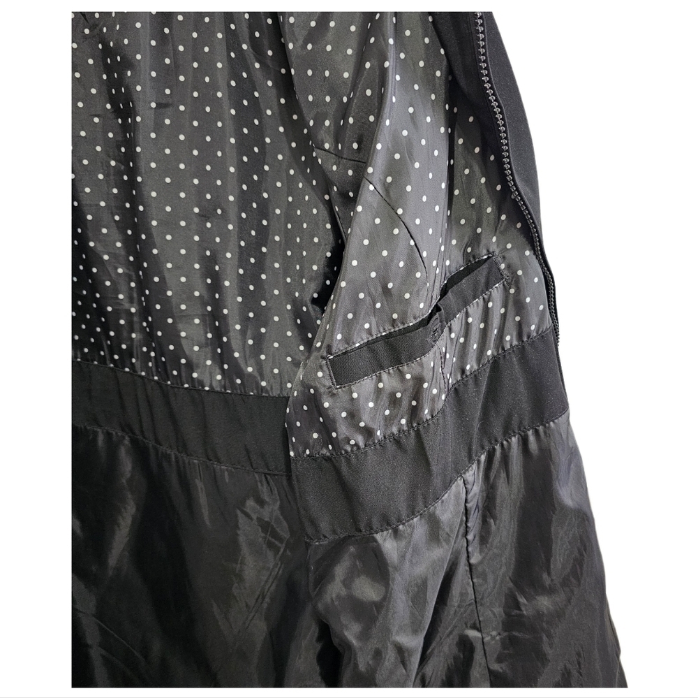 Fleet Street black belted lined raincoat size 2X - Picture 5 of 10